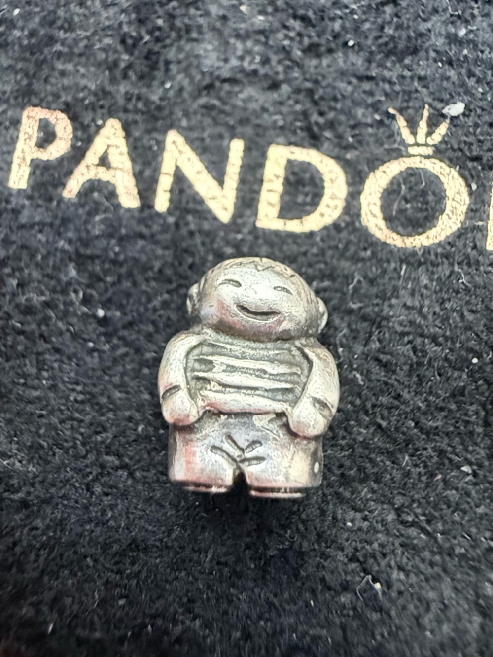 Authentic Pandora Retired Young Boy Family Charm S925 ALE 790360